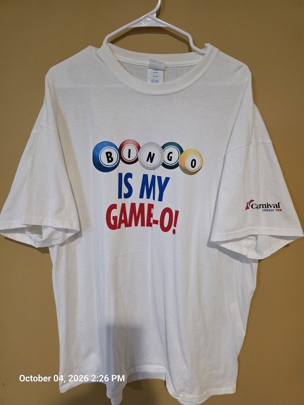 Port and Company White "Bingo Is My Game-O!" Short Sleeve Tee
